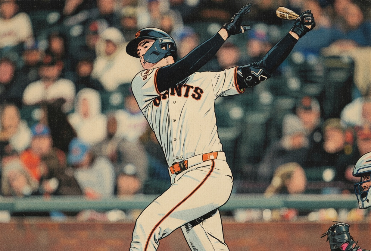 Susac Hits First Two Career Homers in Giants Rout