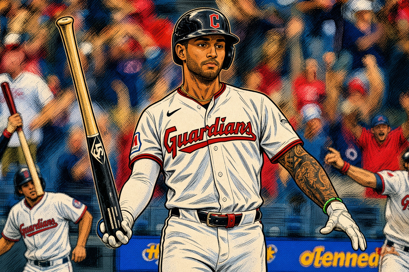 Brayan Rocchio Powers Cleveland’s Double-Walk-Off Day as Padres Win in the 10th
